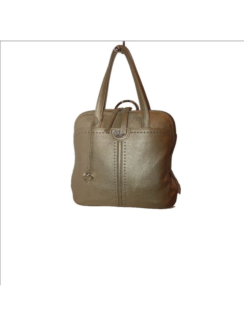 Brighton Zinc Leather Miles Convertible Bag